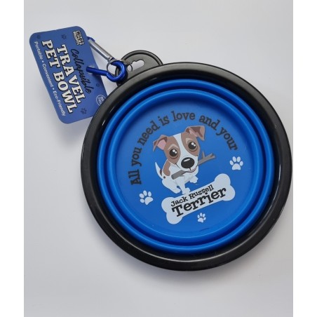 Travel Pet Bowl for Jack Russell - Collapsible, 12.8 cm Diameter