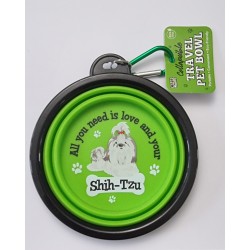 Travel Pet Bowl for Shih-Tzu - Collapsible and Portable