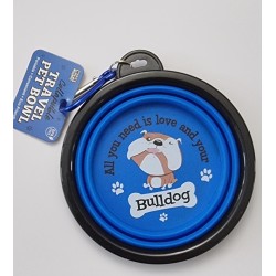 Travel Pet Bowl for Bulldogs - Convenient & Portable | Wags & Whiskers