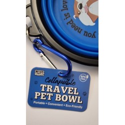 Travel Pet Bowl Bulldog | Collapsible Bowl for Water and Food