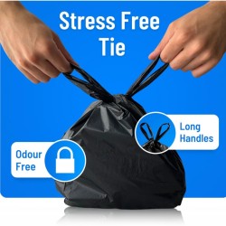 Premium Black Dog Poop Bags 100-Pack | Leak-Proof & Eco-Friendly