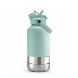 Portable Dog Water Bottle 3 in 1 Stainless Steel - Premium Insulated Travel Flask