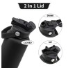 Portable Dog Water Bottle 3 in 1 Stainless Steel - Premium Insulated Travel Flask