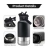 Portable Dog Water Bottle 3 in 1 Stainless Steel - Premium Insulated Travel Flask