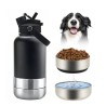 Portable Dog Water Bottle 3 in 1 Stainless Steel - Premium Insulated Travel Flask