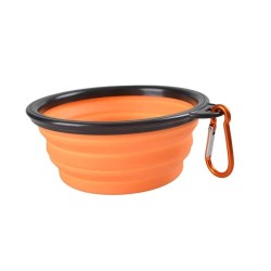 Collapsible Travel Bowl 350ml - Portable Pet Silicone Food & Water Bowl