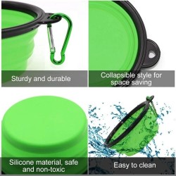 Collapsible Travel Bowl 350ml for Pets | Portable Silicone Feeder