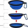 Collapsible Travel Bowl 350ml for Pets | Portable Silicone Feeder