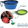 Collapsible Travel Bowl 350ml for Pets | Portable Silicone Feeder