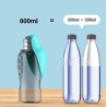 Portable Dog Water Bottle - 800ml Pet Outdoor Travel Drinking Cup