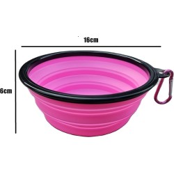 Collapsible Travel Bowl 650ml - Perfect Portable Silicone Bowl for Dogs