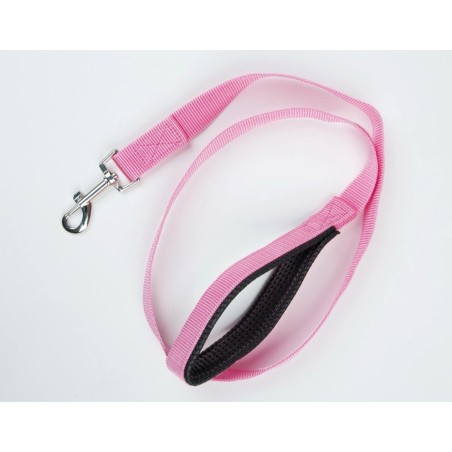 1 Metre Padded Dog Lead - Pink, Blue, Black