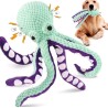 Interactive Plush Octopus Dog Toy - Squeaky & Durable
