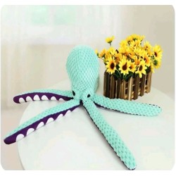 Interactive Plush Octopus Dog Toy - Squeaky & Durable