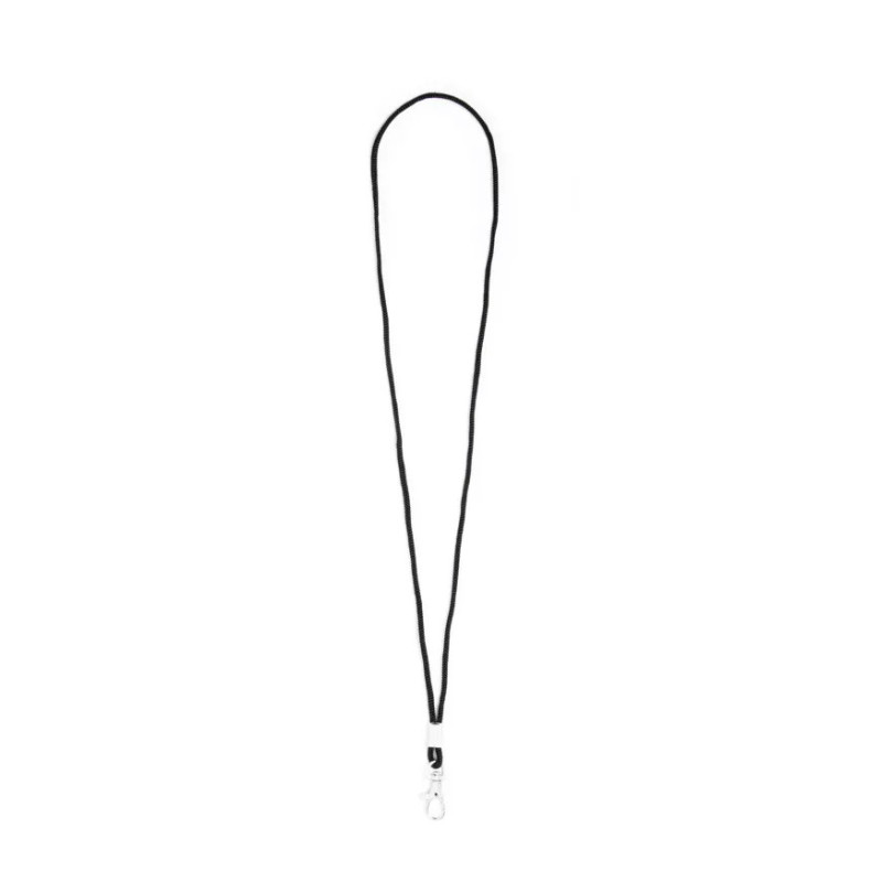 Acme Whistles Lanyard Black - Premium Fixed Loop Swivel Hook