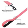 5ft lead in pink with reflective banding and padded handle.