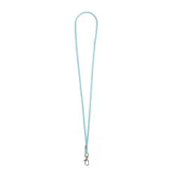 Fixed loop lanyard with plated swivel hook, choice of colours