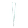 Fixed loop lanyard with plated swivel hook, choice of colours