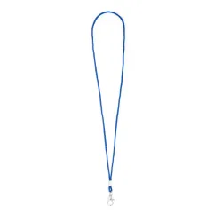 Fixed loop lanyard with plated swivel hook, choice of colours