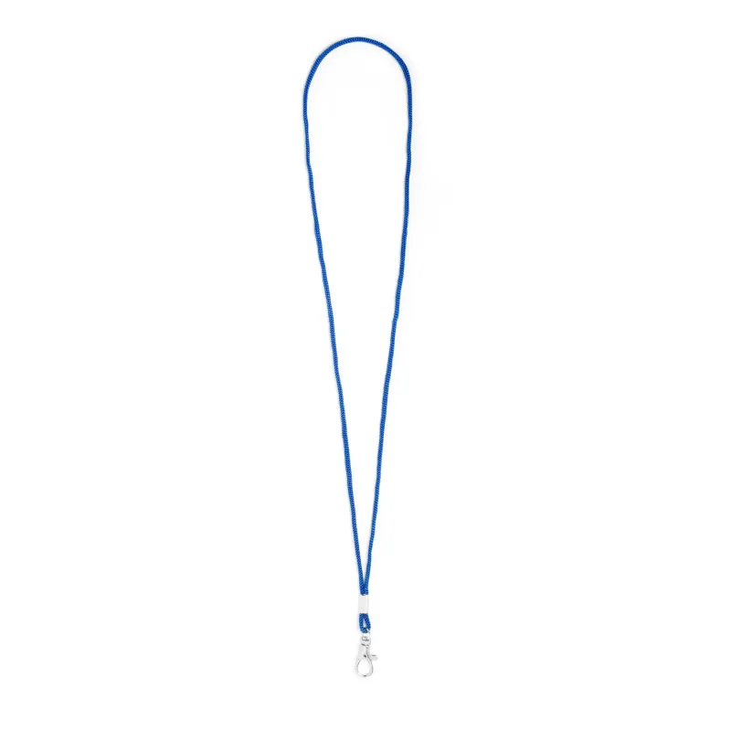 Fixed loop lanyard with plated swivel hook, choice of colours