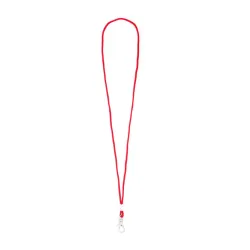 Fixed loop lanyard with plated swivel hook, choice of colours