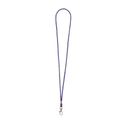 Fixed loop lanyard with plated swivel hook, choice of colours