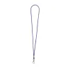 Fixed loop lanyard with plated swivel hook, choice of colours