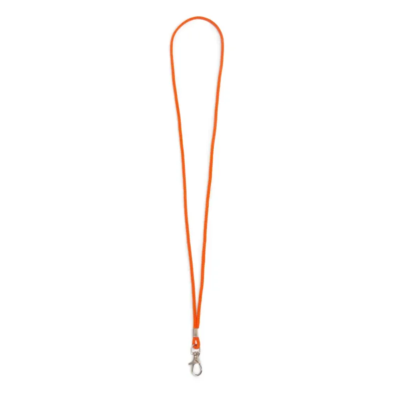 Fixed loop lanyard with plated swivel hook, choice of colours