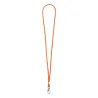 Fixed loop lanyard with plated swivel hook, choice of colours