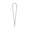 Fixed loop lanyard with plated swivel hook, choice of colours