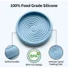 Silicone spiral design slow feeder or licky mat in a choice of colours.