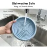 Silicone spiral design slow feeder or licky mat in a choice of colours.
