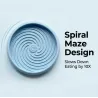 Silicone spiral design slow feeder or licky mat in a choice of colours.