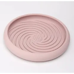 Silicone spiral design slow feeder or licky mat in a choice of colours.
