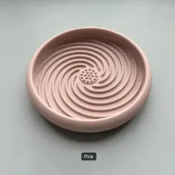 Silicone spiral design slow feeder or licky mat in a choice of colours.