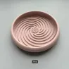 Silicone spiral design slow feeder or licky mat in a choice of colours.
