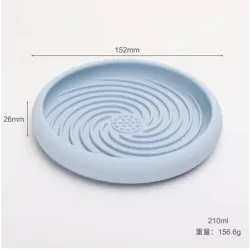 Silicone spiral design slow feeder or licky mat in a choice of colours.