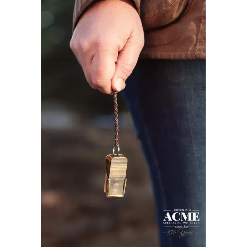 Acme 470 Clicker and a 107.5 leather lanyard