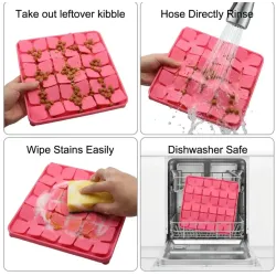 Petal Design Slow Feeder Licking Mat for Dogs - Promote Calm Mealtime