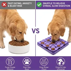 Petal Design Slow Feeder Licking Mat for Dogs & Cats | Engaging Mealtime Experience