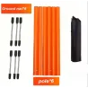Set of 6 dog agility weaving poles