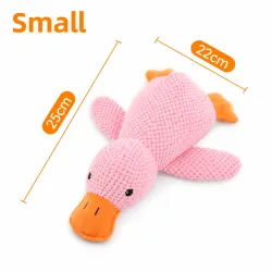 Your Happy Dog Soft Duck Toy in Pink - Playful Pet Companion