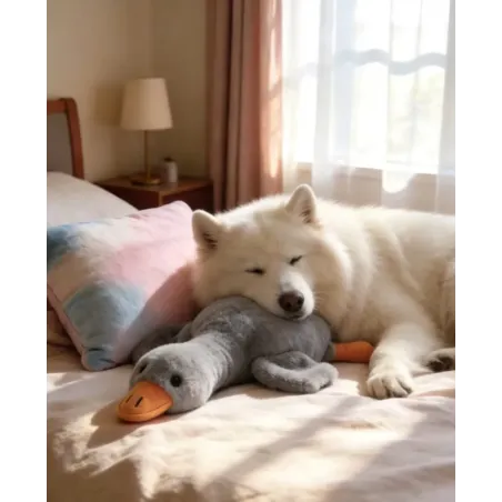 50cm Grey Duck Toy for Dogs - Durable & Interactive Playtime