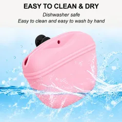 Pink Silicone Dog Treat Training Pouch - Convenient Pet Reward Bag
