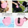 Dog treat training pouch in pink