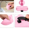 Pink Silicone Dog Treat Training Pouch - Convenient Pet Reward Bag