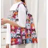 Your Happy Dog Foldable Dog Print Tote Bag - Stylish and Spacious