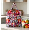 Your Happy Dog Foldable Dog Print Tote Bag - Stylish and Spacious