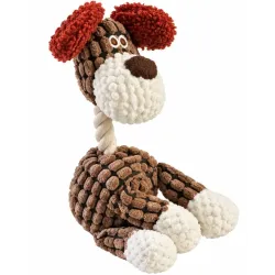 Your Happy Dog Dog Plush Toy with Rope and Squeaker - Interactive Fun
