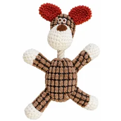 Your Happy Dog Dog Plush Toy with Rope and Squeaker - Interactive Fun